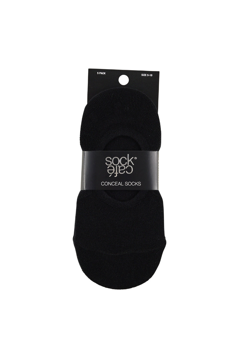 Conceal Socks - 5 Pack-Black