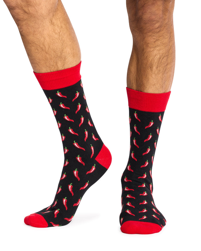 Crew Socks- 3 Pack- Chilli, Pineapple & Flamingo