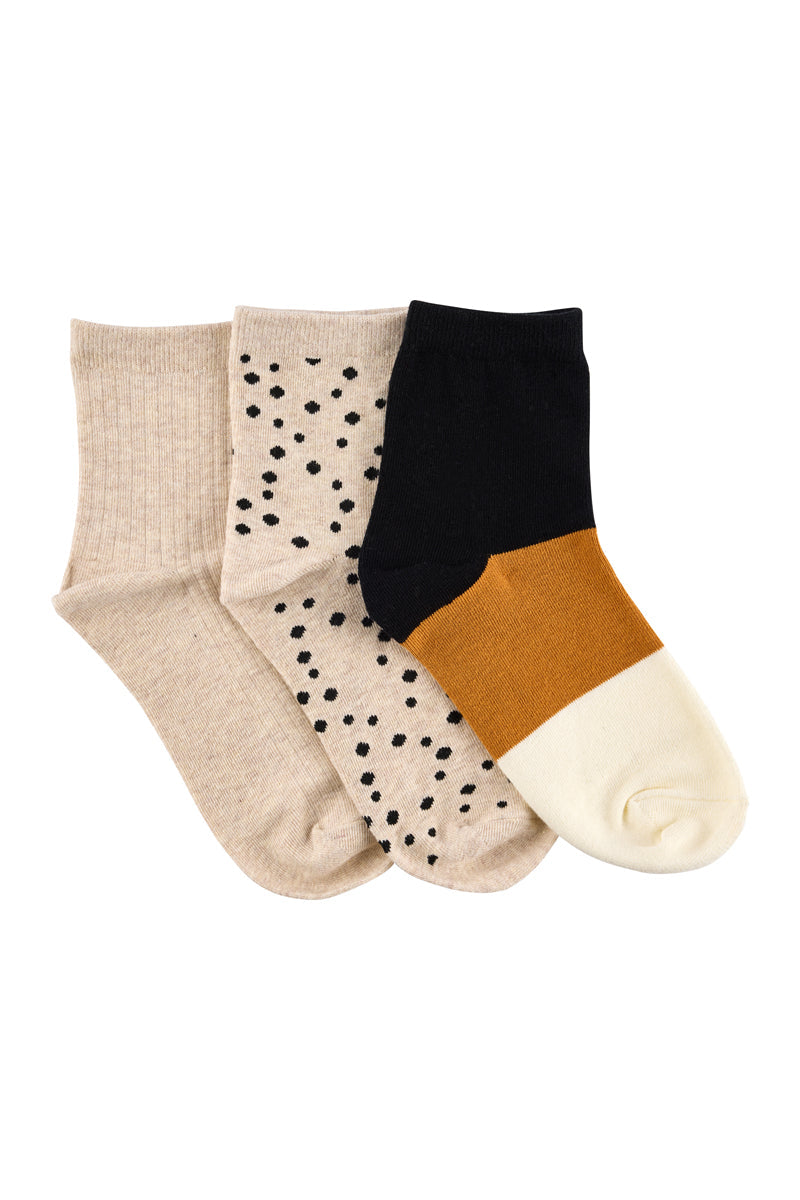 Quarter Socks- Pack 3