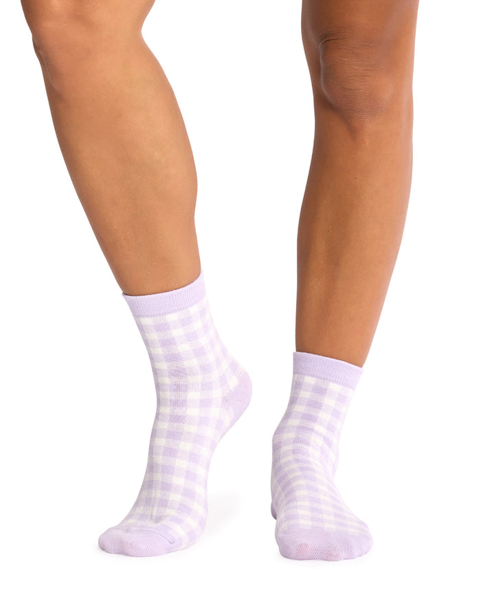 Quarter Socks- Pack 3 - Gingham Story