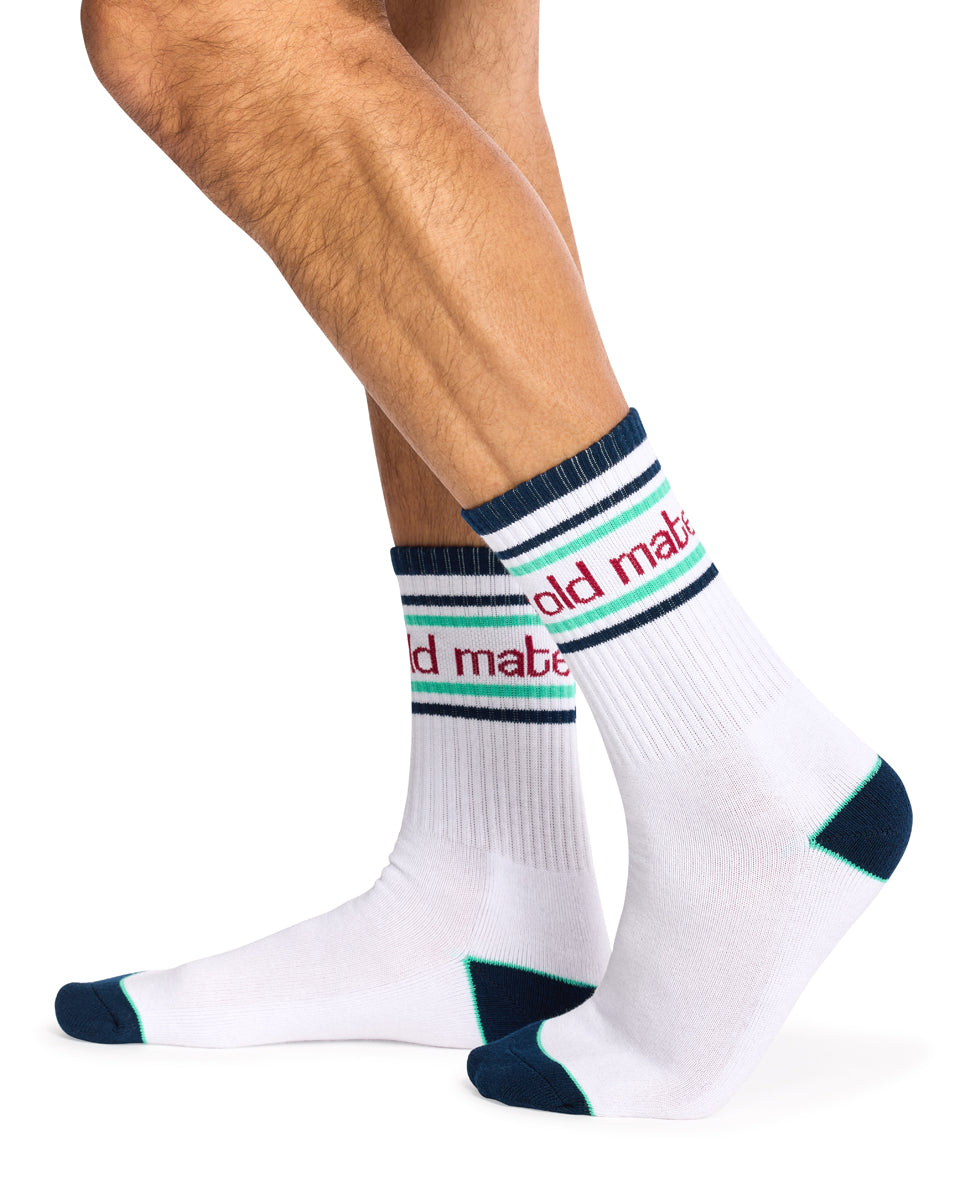 Dad & Me Cotton Crew Sport Socks with Cushion Foot- 2 Pack-  Lil Ripper & Old Mate