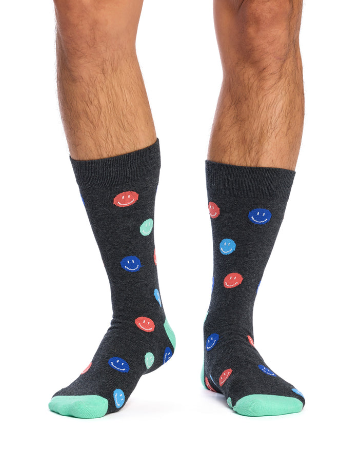Crew Socks- 3 Pack- Mr Smiley