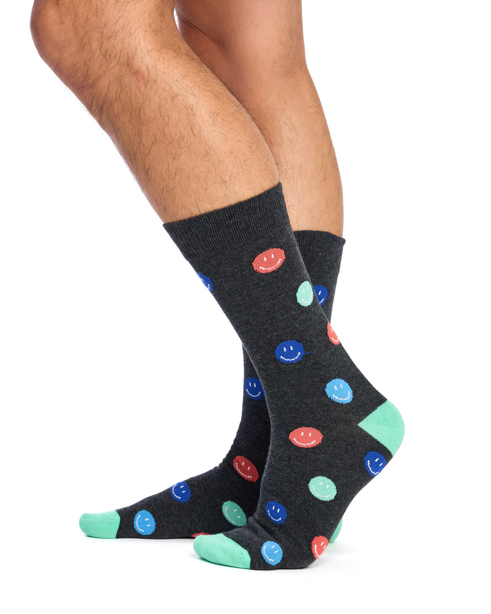 Crew Socks- 3 Pack- Mr Smiley