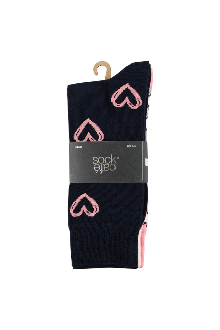Crew Socks- 3 Pack- Be My Lover