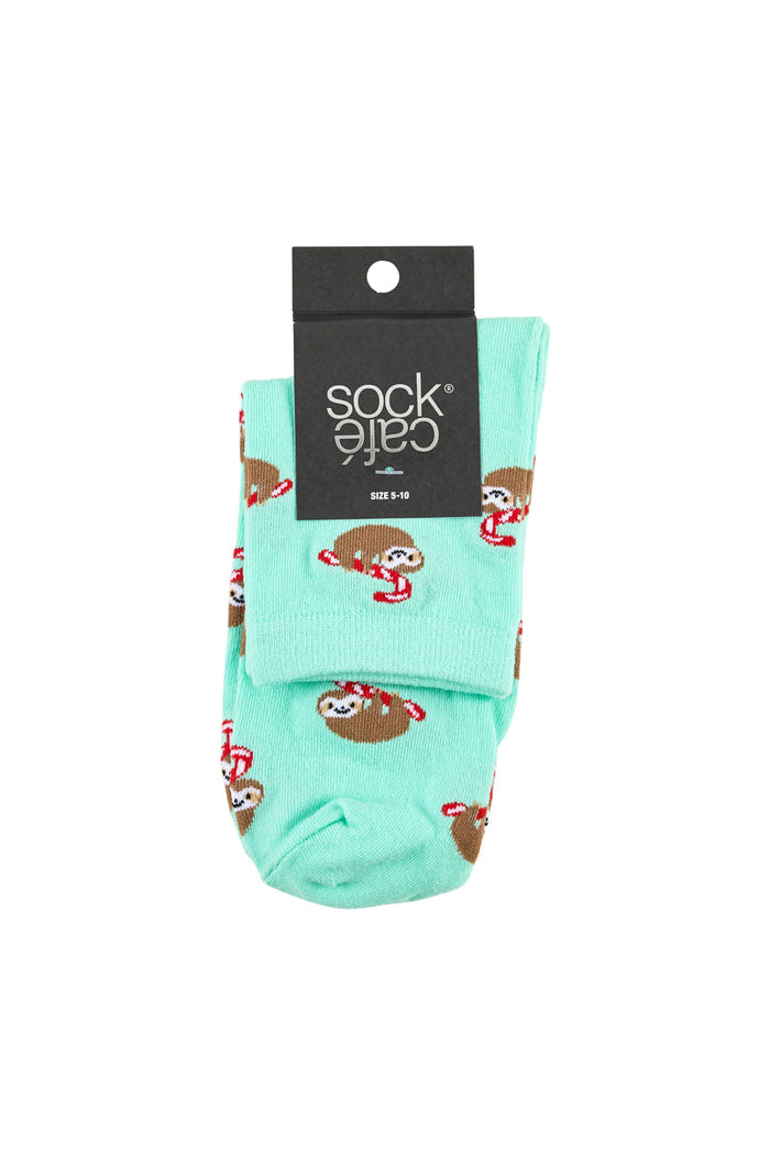 Quarter Socks - Christmas Sloth