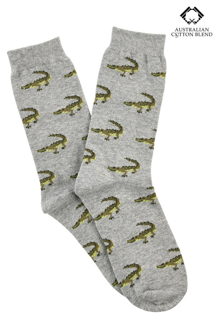 Australian Cotton Socks - Crocodile