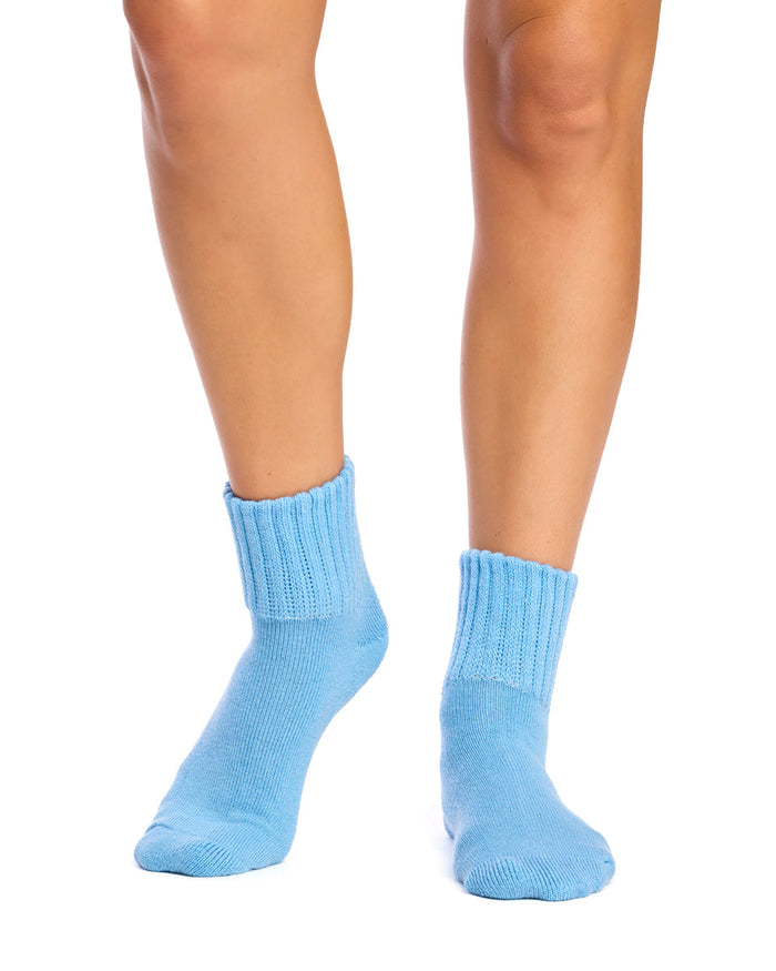 With Cashmere Socks- 2 Pack - Tranquil Blue