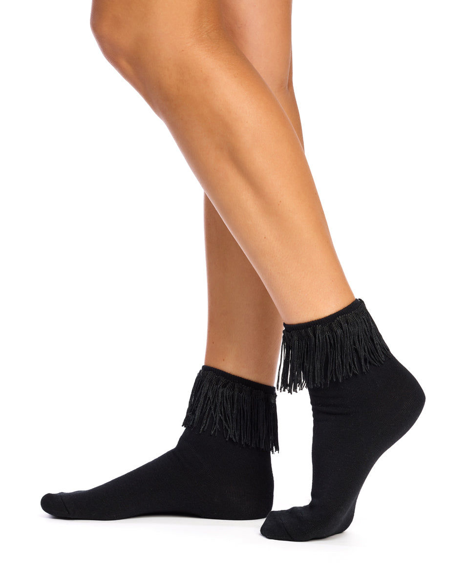 Tassel Socks- Black