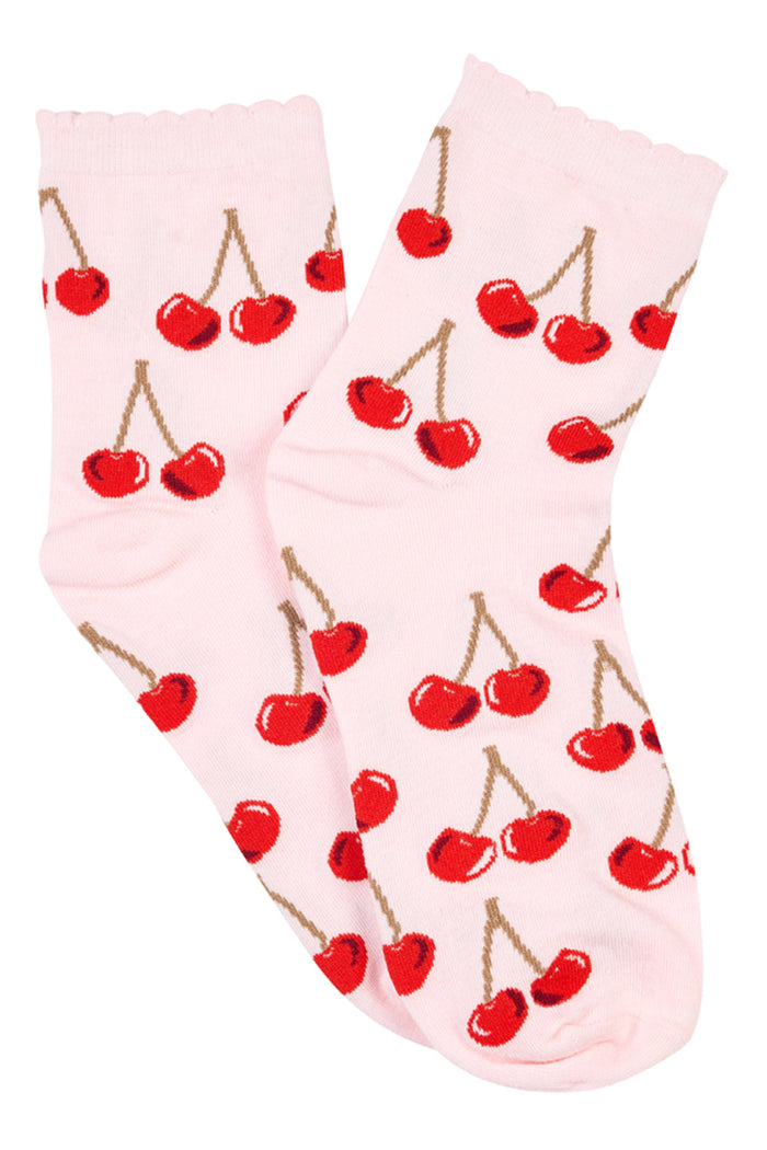 Quarter Socks - Cherry Delight