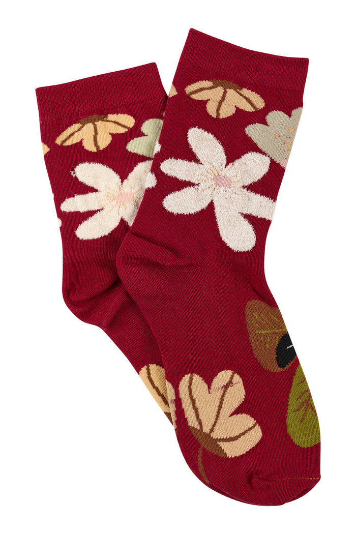 With Love 3/4 Crew Socks - Botanical