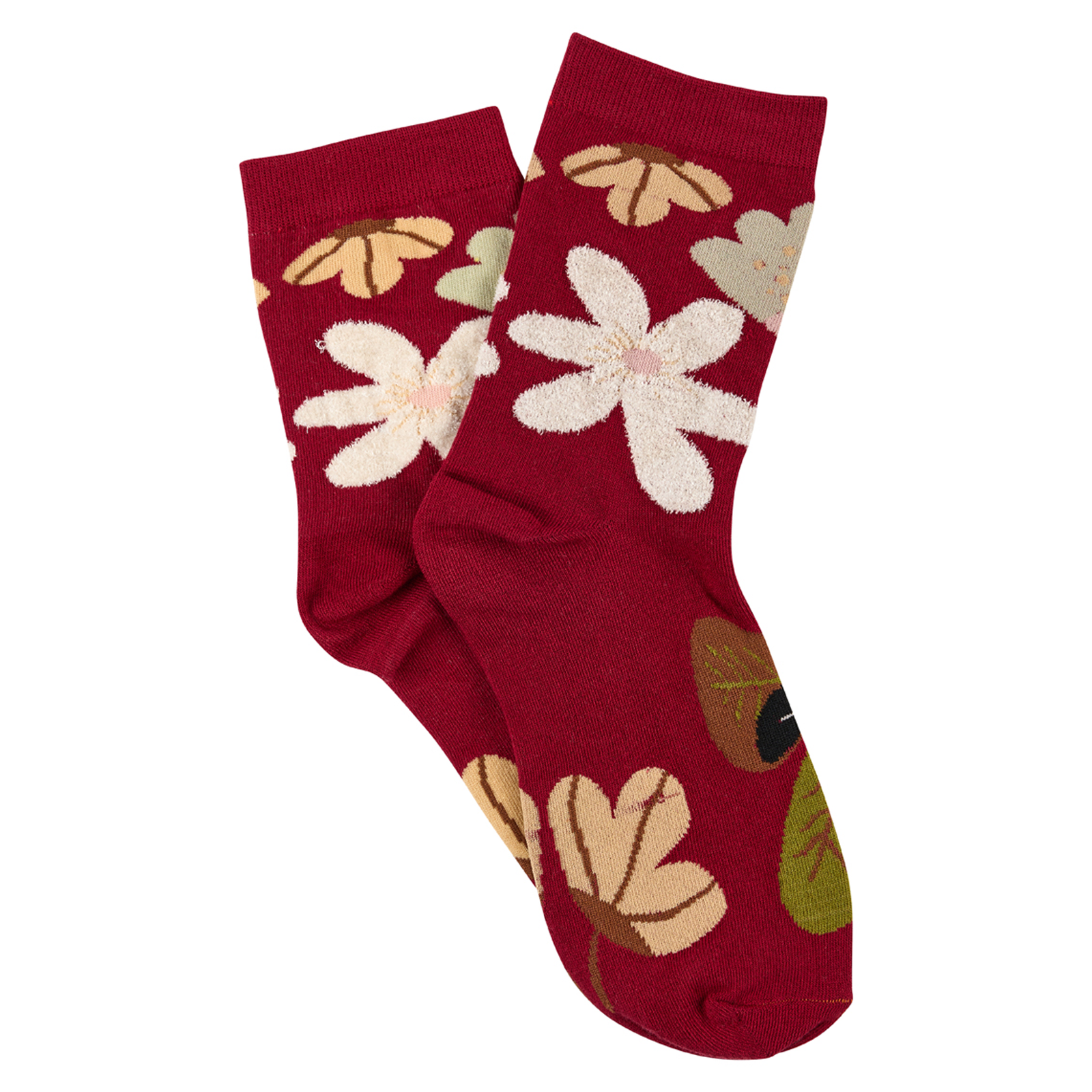 With Love 3/4 Crew Socks - Botanical