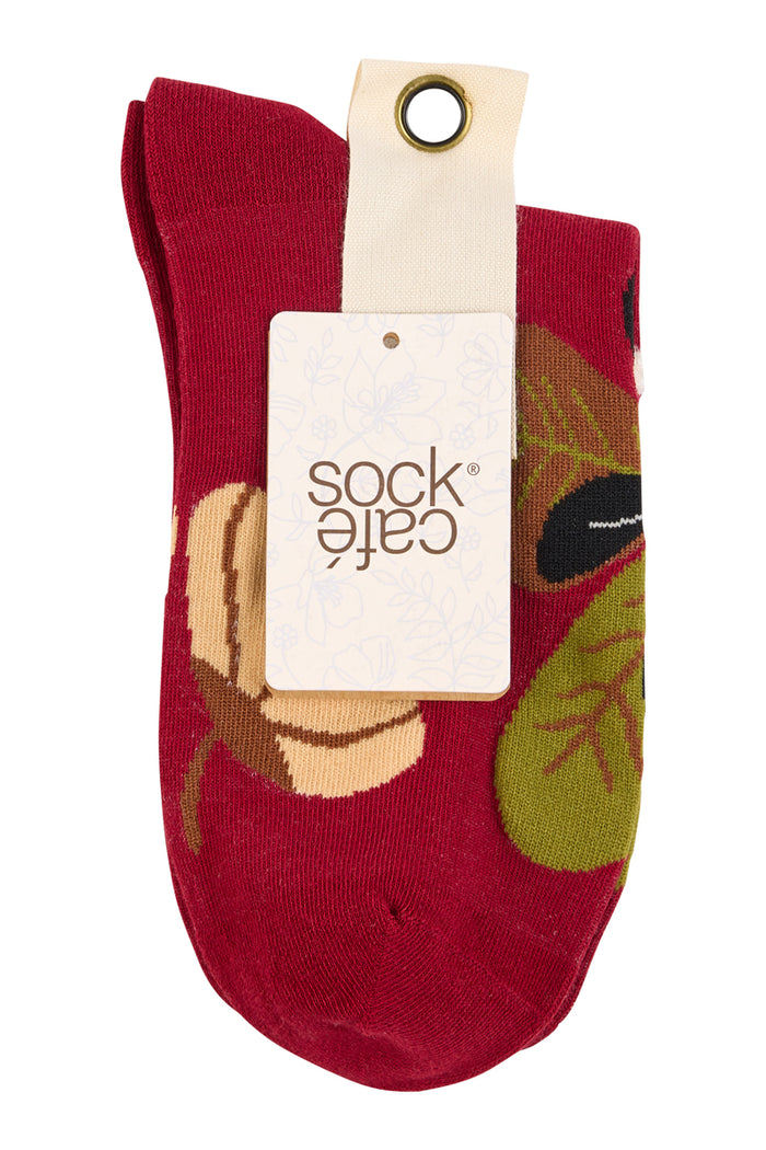 With Love 3/4 Crew Socks - Botanical