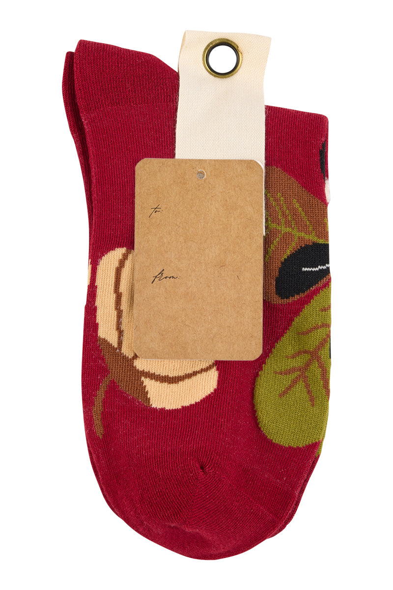 With Love 3/4 Crew Socks - Botanical
