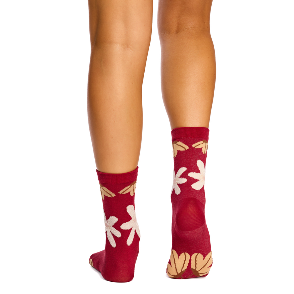 With Love 3/4 Crew Socks - Botanical