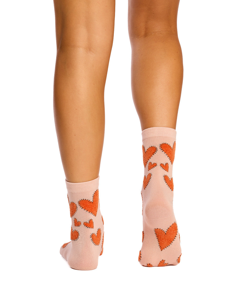 With Love 3/4 Crew Socks - Mended Hearts