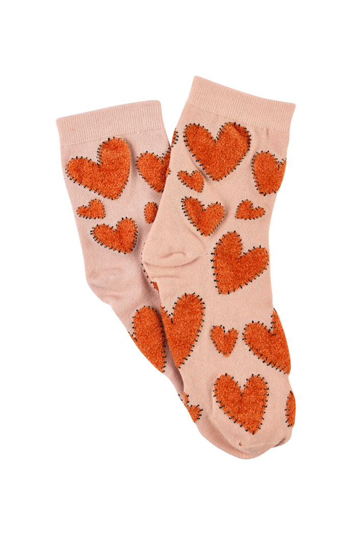 With Love 3/4 Crew Socks - Mended Hearts