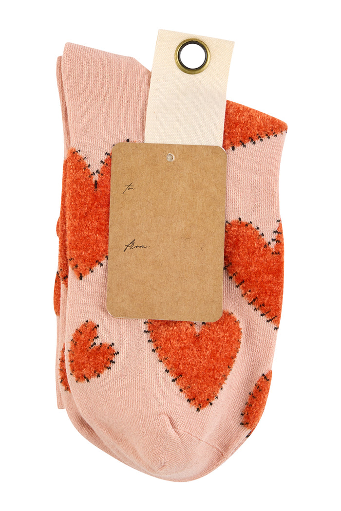 With Love 3/4 Crew Socks - Mended Hearts