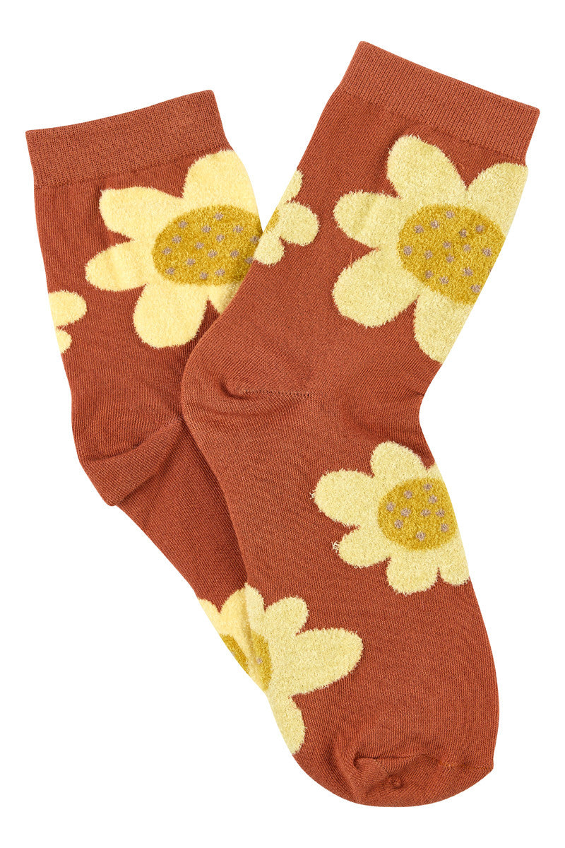 Sock Café - With Love 3/4 Crew Socks - Flower Power