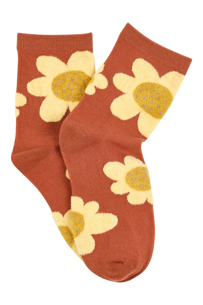 With Love 3/4 Crew Socks - Flower Power