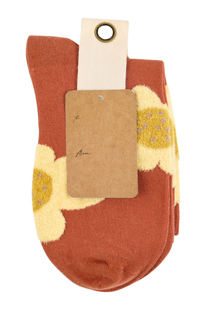 With Love 3/4 Crew Socks - Flower Power