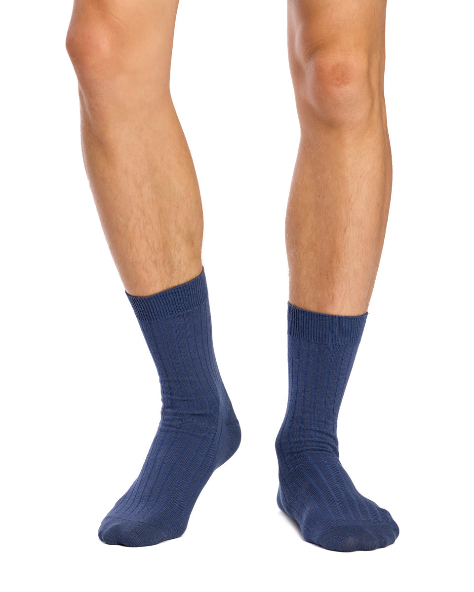 Men's High % Cotton Socks - Pack 3