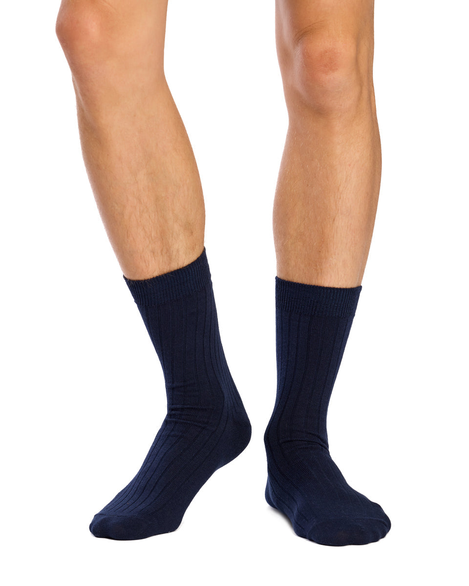 Men's High % Cotton Socks - Pack 3