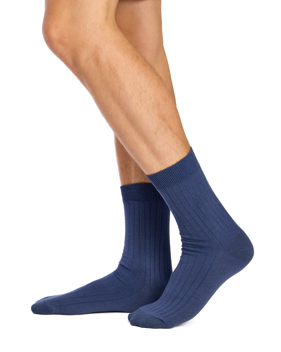 Men's High % Cotton Socks - Pack 3