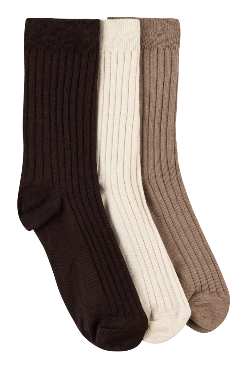 Men's High % Cotton Socks - Pack 3