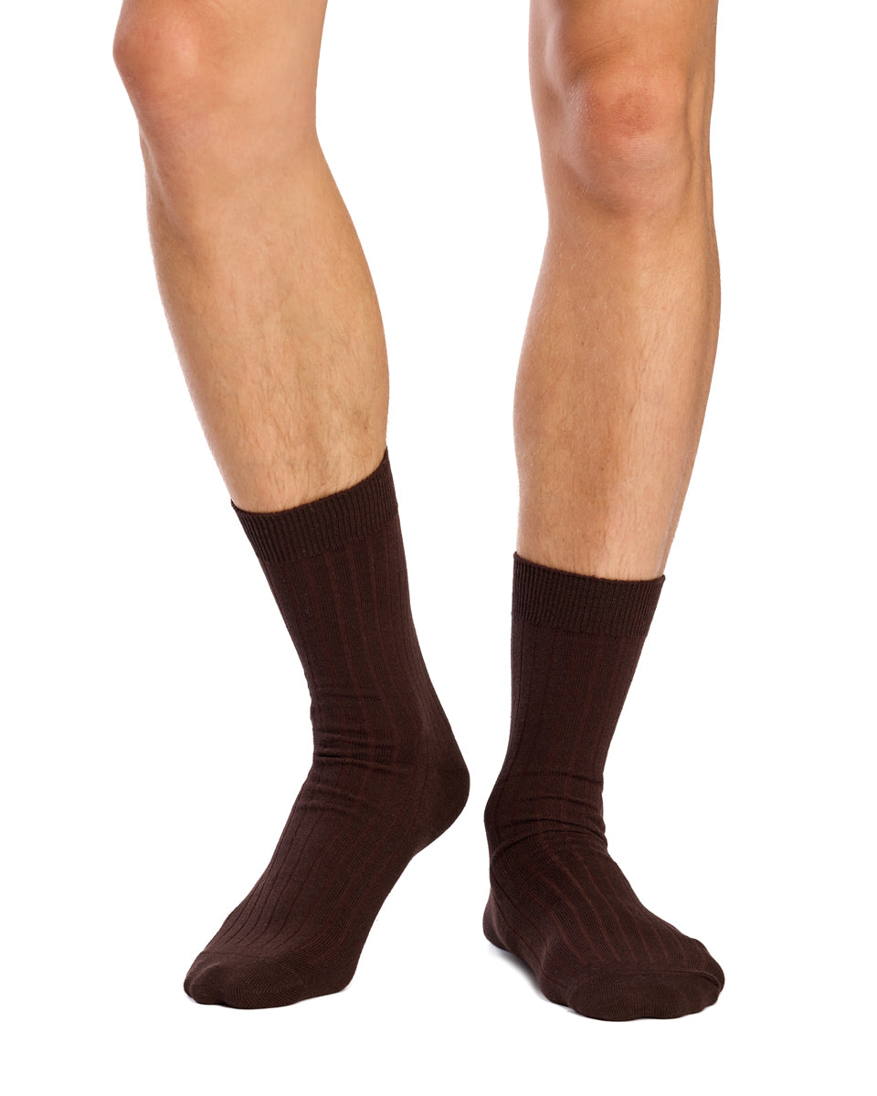 Men's High % Cotton Socks - Pack 3
