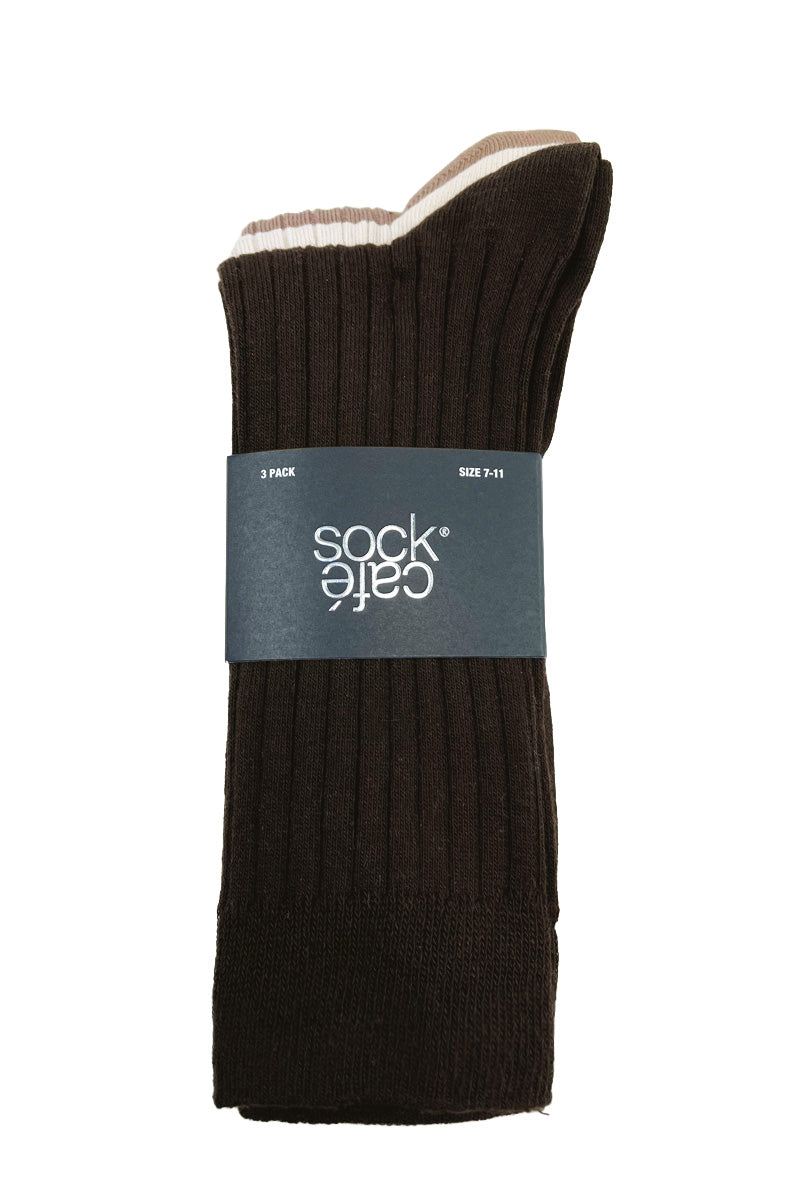 Men's High % Cotton Socks - Pack 3