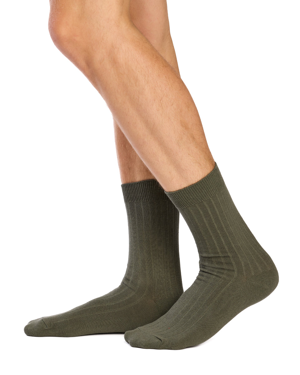 Men's High % Cotton Socks - Pack 3