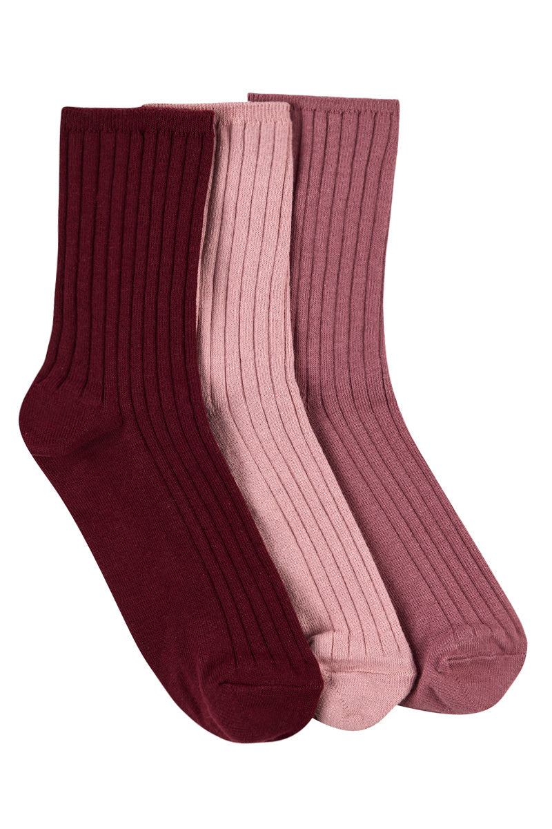 Women's High % Cotton Socks - Pack 3