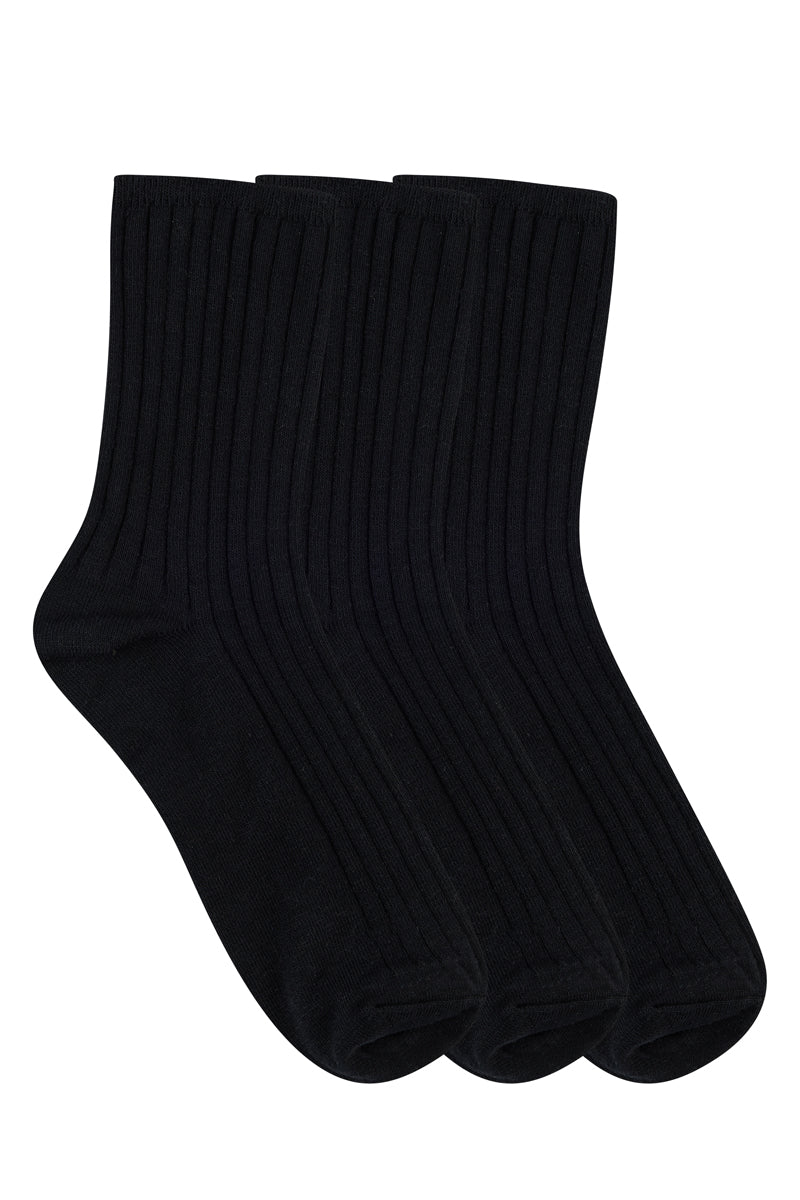 Women's High % Cotton Socks - Pack 3