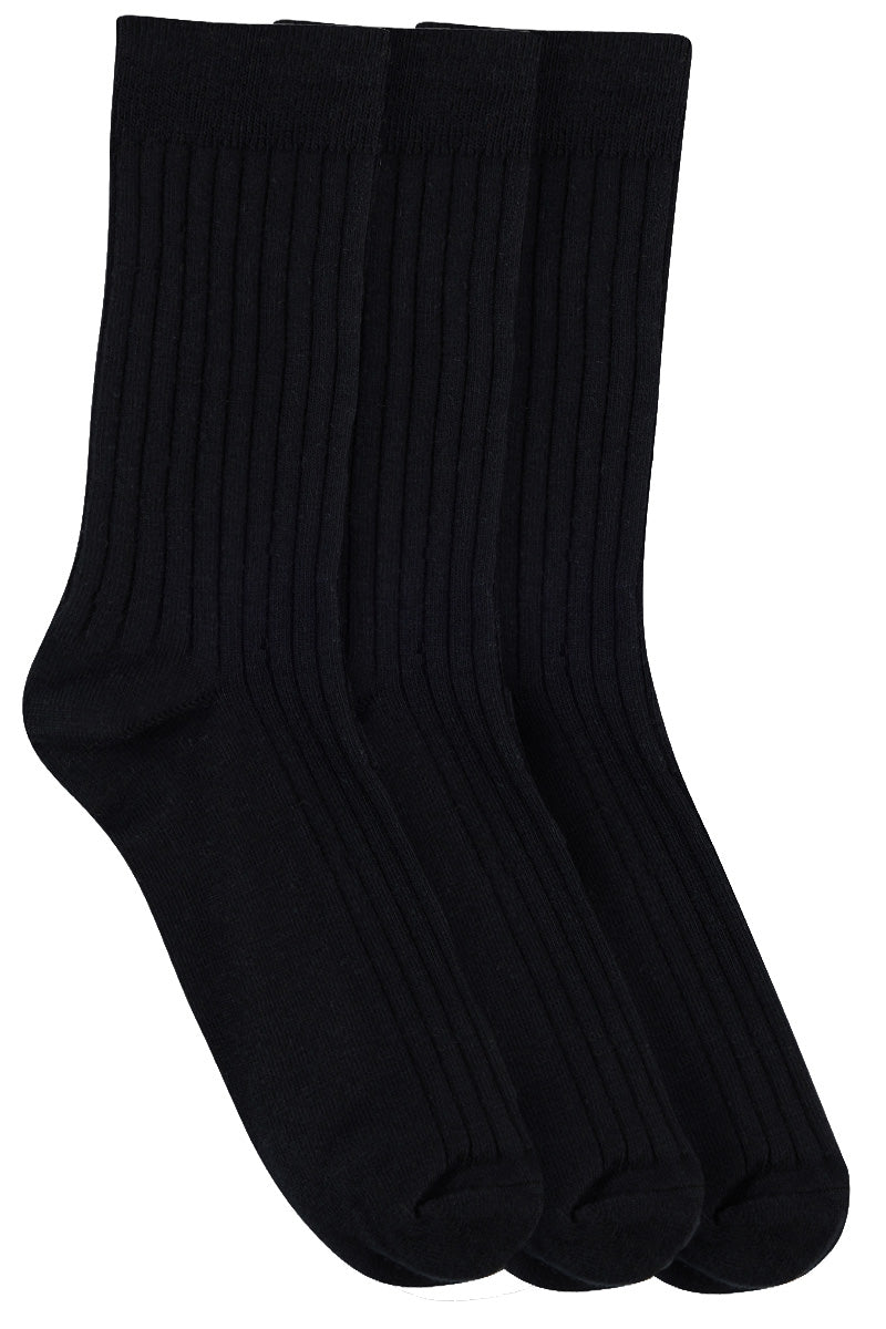 Men's High % Cotton Socks - Pack 3