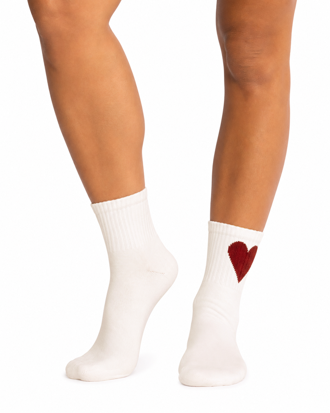 Quarter Socks- Pack 3- Ruby Heart