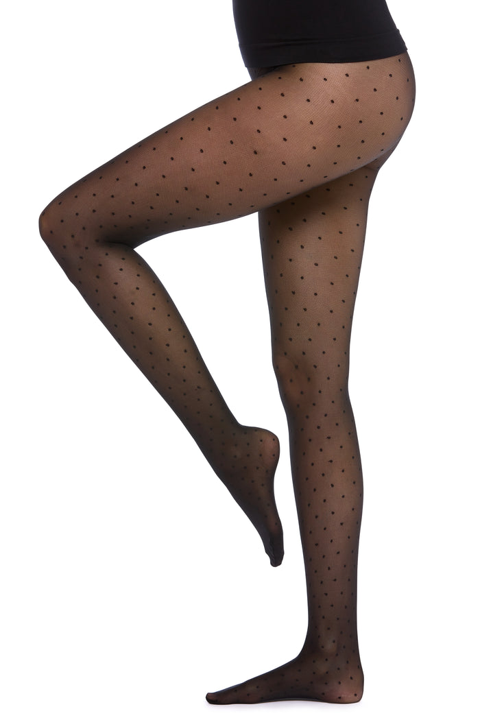 Italian 20 Denier Mesh Dotty Tights