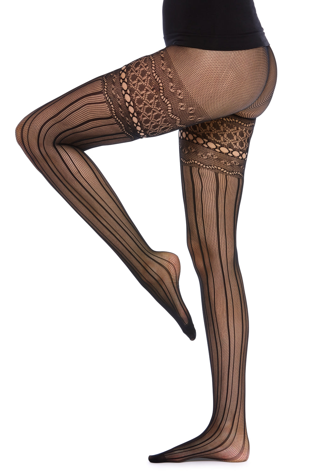 Italian Lace Thigh Net Tights