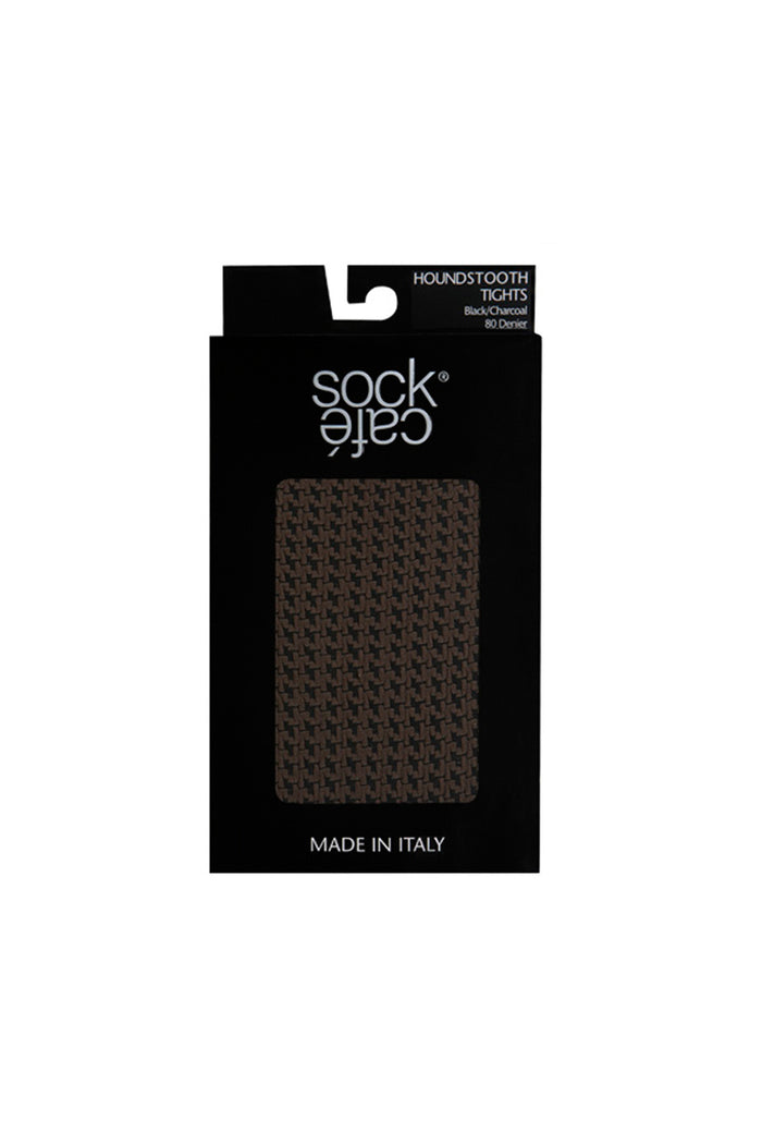 Italian 80 Denier Houndstooth Tights