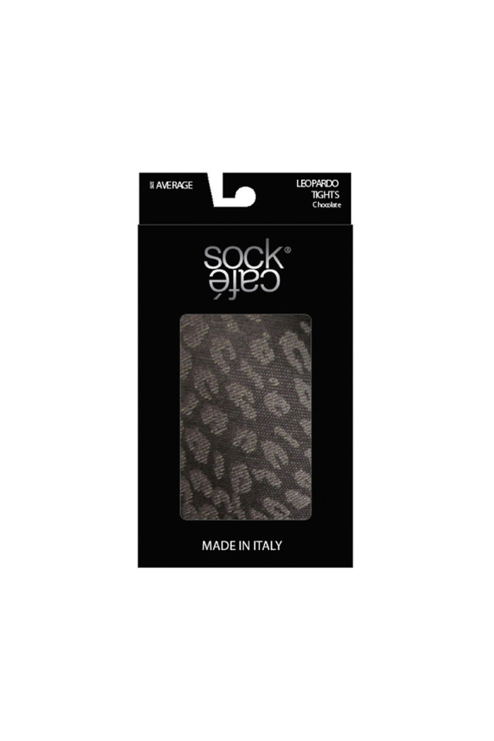 Italian 60 Denier Leopard Patterned Tights
