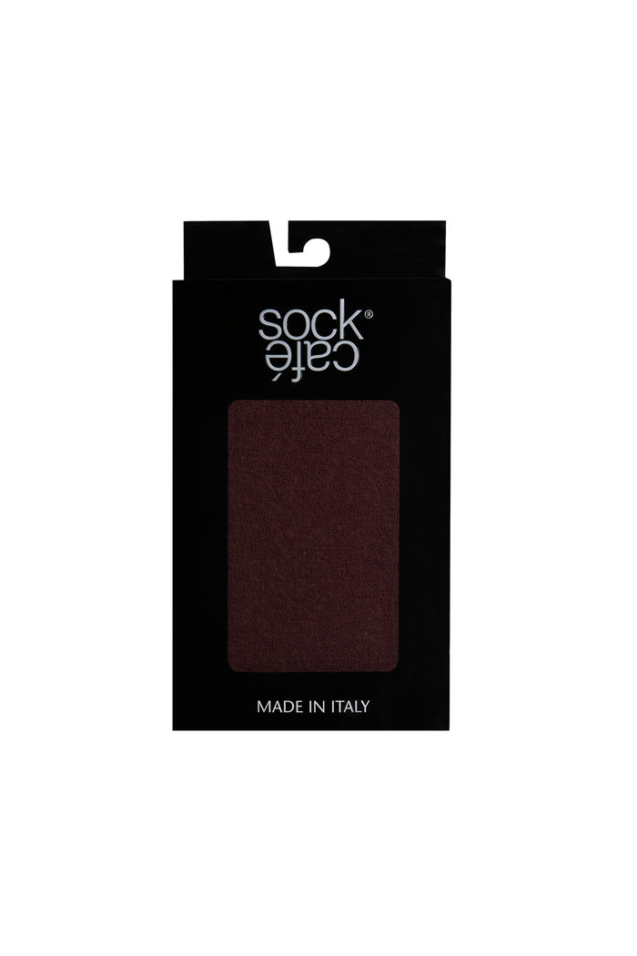 Italian 200 Denier Merino Wool Opaque Tights - Burgundy