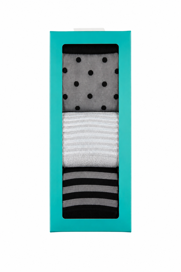 Women's Sheer Quarter Crew 3 Pack Gift Box