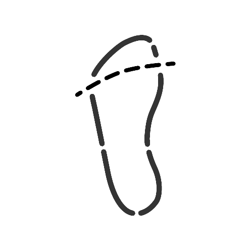 Flat toe seam