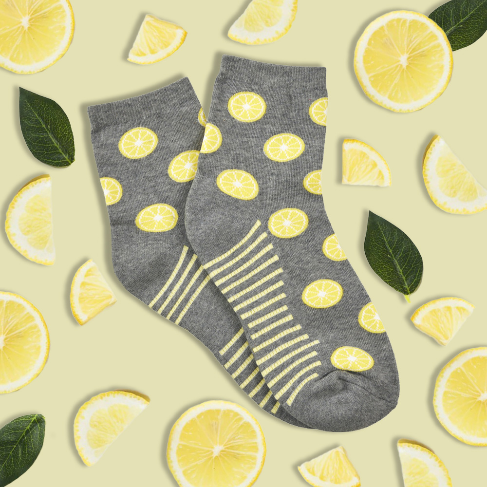 invigorating lemon aromatherapy socks